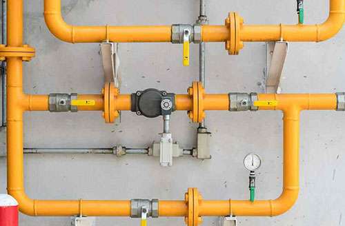 Copper Gas Pipeline Installation For Gas Stove